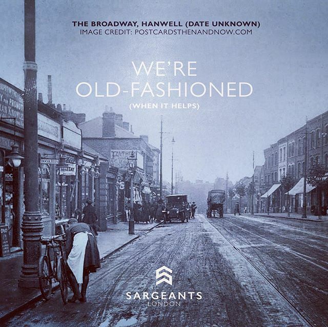 SargeantsLondon's tweet photo. We’re old-fashioned (When it helps)  Vintage photo Hanwell #W7 https://t.co/fRAa0wYBvb https://t.co/Yx0Fgrr5pO