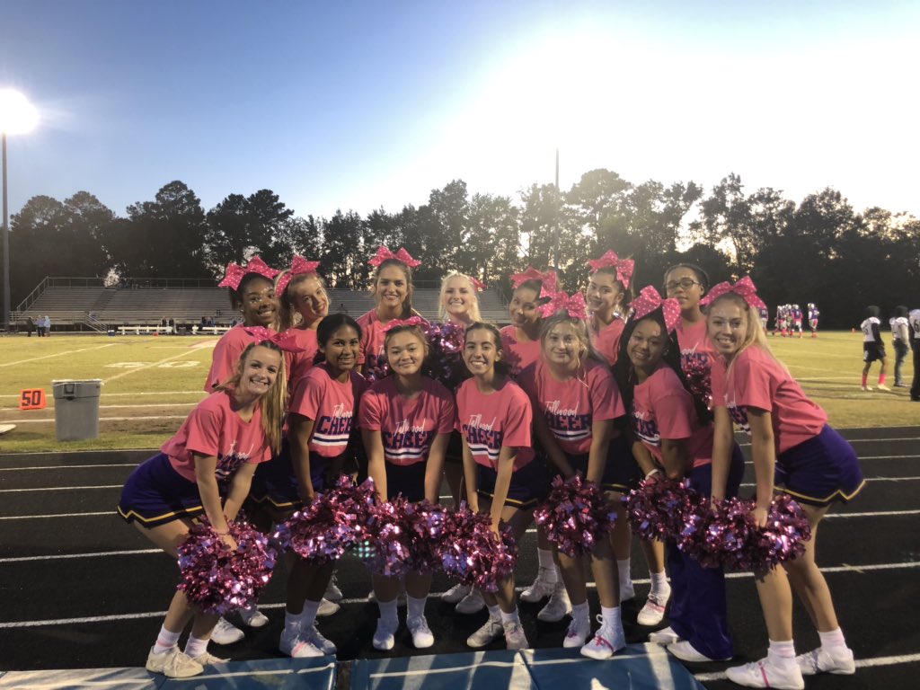 allabuzzaboutt1's tweet photo. Pink Out Game!!! Breast Cancer Awareness month!!! #lionsamazing #lionpride #thscheer #THSPinkOut2019 https://t.co/s4bAlqGuMw