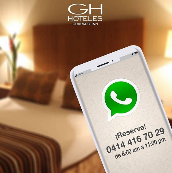 ghhoteles's tweet photo. Pensando en tu comodidad, te invitamos a realizar tus reservaciones por medio de nuestra línea de Whatsapp: +58 4144167029. https://t.co/vAVb2xjo10