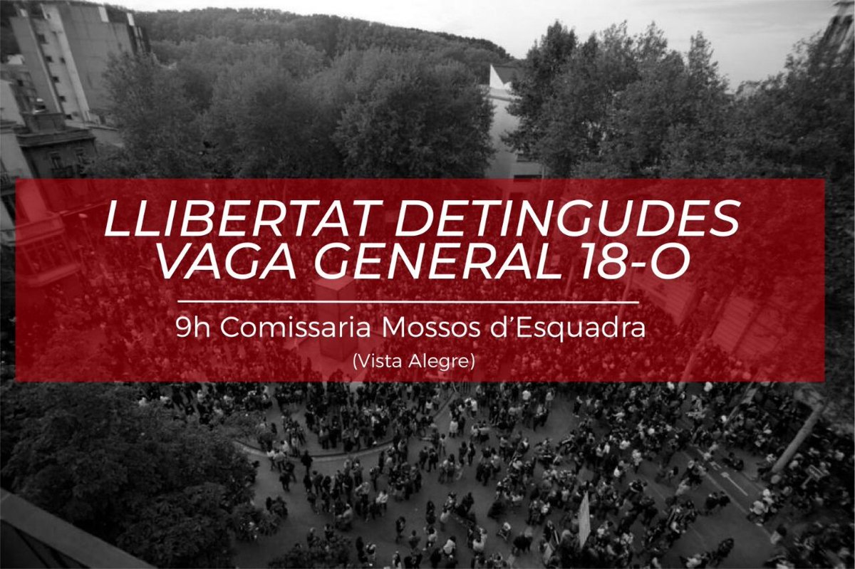 CDRGironaSalt's tweet photo. A #Girona la policia ha portat ls nazis fins a la concentració festiva d 10.000 persones als jutjats i l'ha dispersada disparant embogidament. Una carnisseria. No havia volat ni una pedra. Res.
▶️ Demà la resposta comença 9h a comissaria VistaAlegre x alliberar detinguts #vaga18O https://t.co/7QqoBM6WII