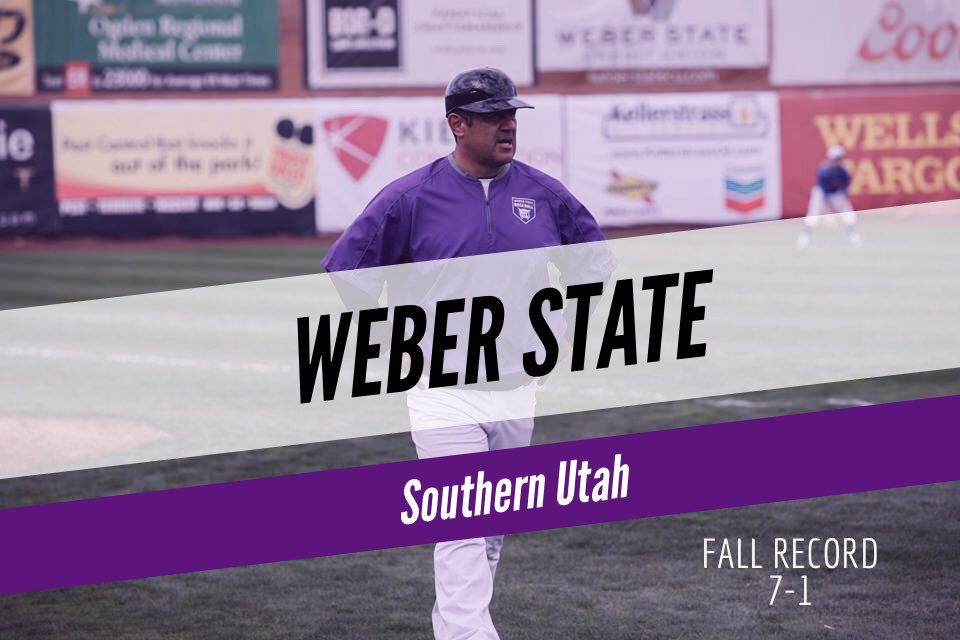 WeberBaseball20's tweet photo. We hit the road to take on in-state rival SUU this weekend! For those at home, click the link in our bio to keep up with the action! #GoCats #PurpleReign https://t.co/Jonb7GeGkq