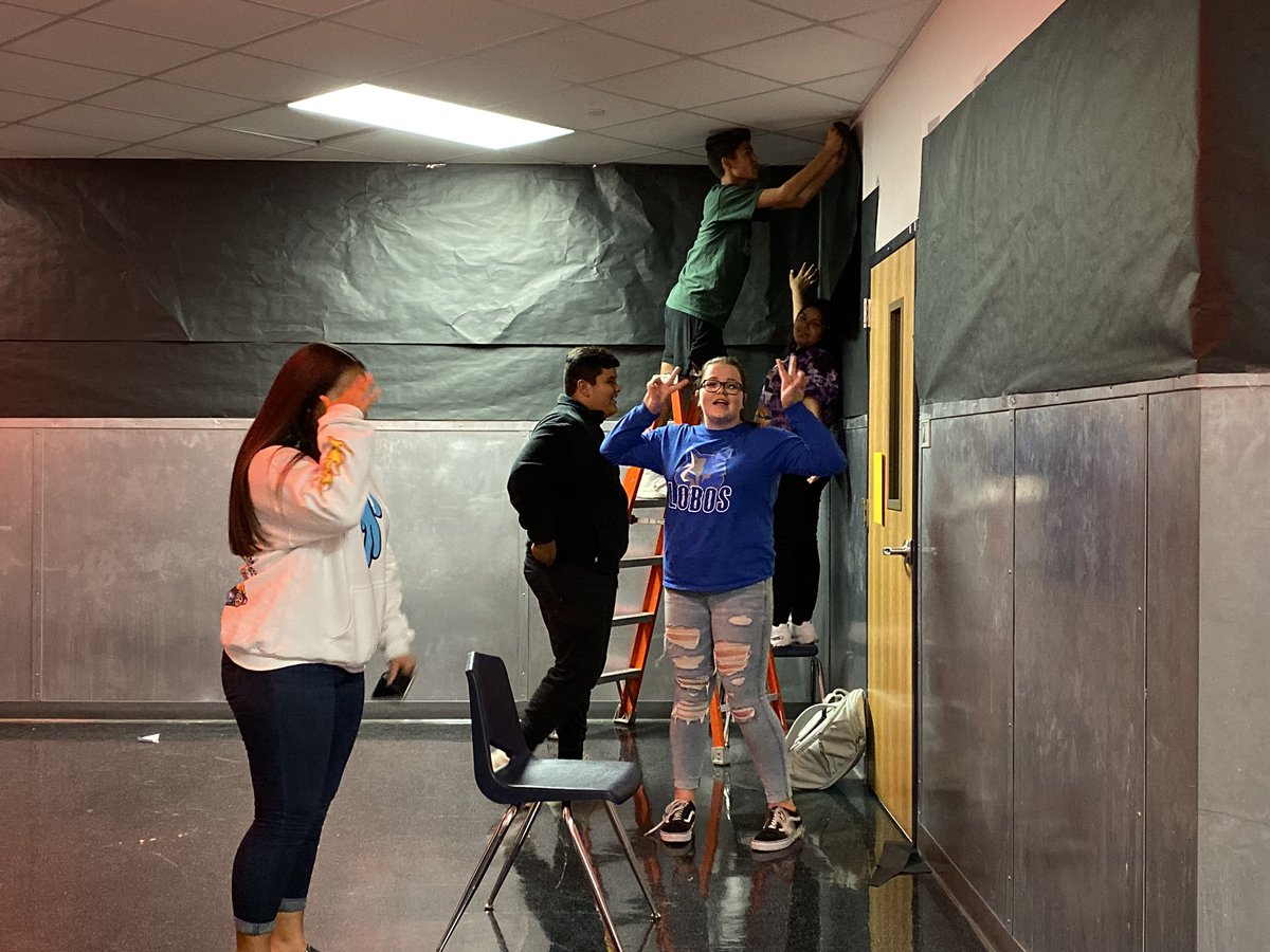 Freshman may not have won the hall contest/ spirit stick, BUT they worked so hard to decorate and showed some major spirit at the pep rally! The only picture I took yesterday is missing so many of the other kiddos who helped decorate, but I appreciate every one of you! #lobomania