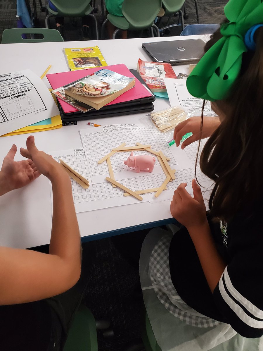 3rdgradehawes's tweet photo. Who can build Wilbur a pig pen with the biggest area and perimeter that meets the constraints of the STEM challenge? #behawesome #hawesnation #charlotte'sweb #areaandperimeter https://t.co/Fvad5wdjrp