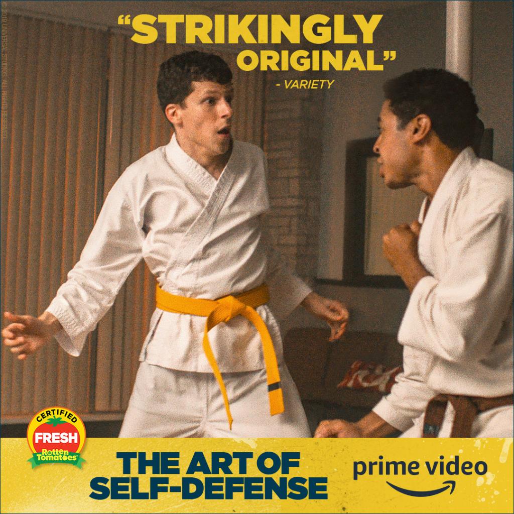 SelfDefenseFilm's tweet photo. Experience the “strikingly original” #TheArtOfSelfDefense for yourself. 
Now available on Amazon. 
https://t.co/jrEJmnNp9S https://t.co/rXDfBRms0H