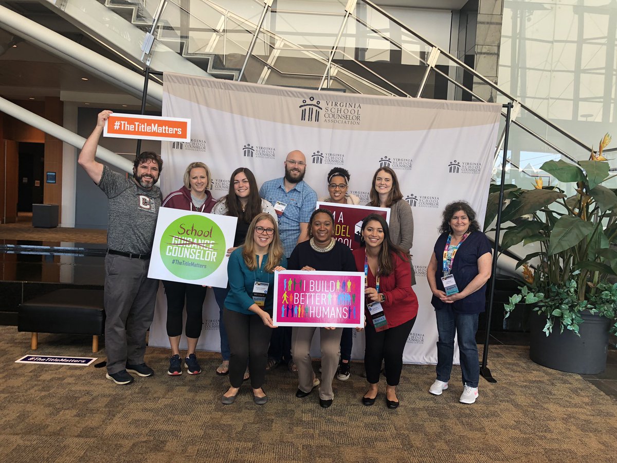 NTatby's tweet photo. Feeling inspired by all the wonderful presentations & happy to have been surrounded by an amazing group of Counselors @cvilleschoolshr @VSCA #scchat #VSCA19 #thetitlematters https://t.co/92Fqi5tjcR