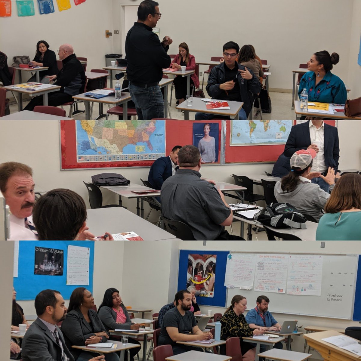 stacyateeters's tweet image. Some action shots from the day! Great presentations from @BAKcollege and engagement from our colleagues from @Grossmontedu, @cuyamacacollege, @IVCCollege, @sdce, @palomarcomets, &amp;amp; new friends from @LACityCollege!

#earlycollege #datacoaching #mapping #summerbridge #outreach