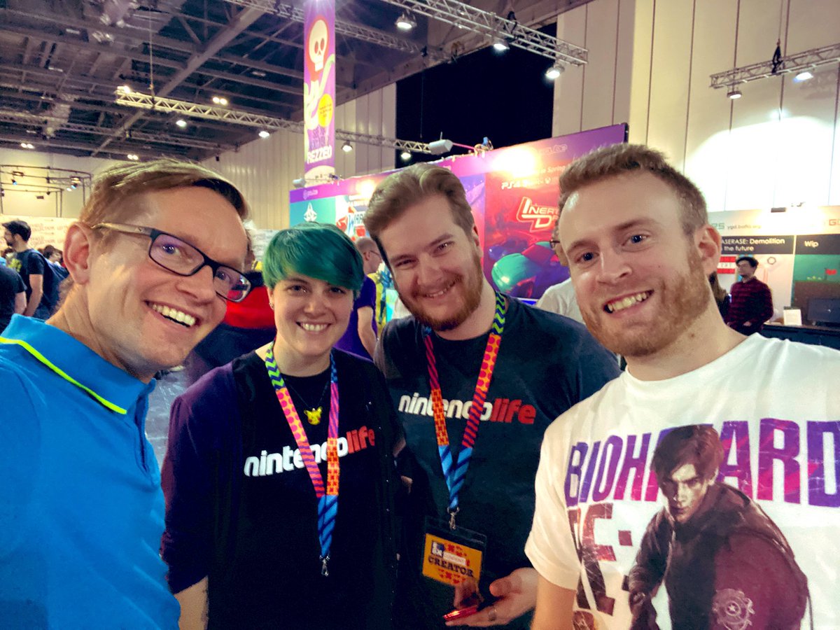 antdickens's tweet photo. Thrilled I got to meet Alex from @nintendolife today! Happy to confirm he is a lovely person 🤩 #htlp https://t.co/DGUCTdSUN8