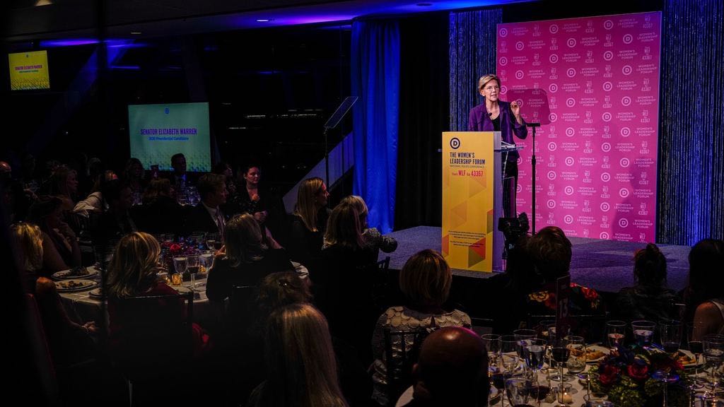 ewarren's tweet photo. If we want to make big, structural change, that starts with electing more women up and down the ballot. I'm committed to building the future of our party and helping Democrats keep the House, flip the Senate, and regain ground in key state legislatures in 2020. https://t.co/VG1ktszzGh