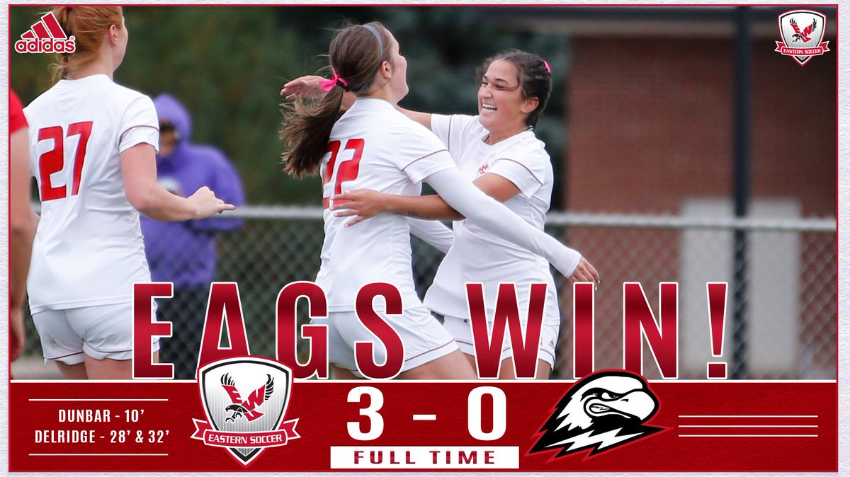 EWUSoccer's tweet photo. FT | #EagsWin !
The Eags remain unbeaten in #BigSkySoccer play with a 3-0 win over Southern Utah!
Full recap to come on https://t.co/b6dMhhmBqb
#GoEags https://t.co/yB51CWlX6f