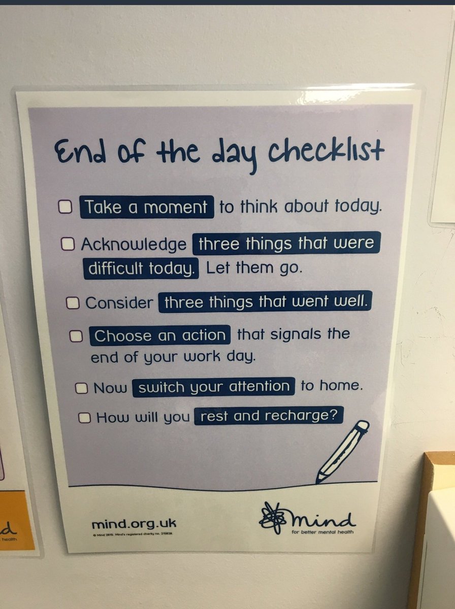 Saw this on Twitter today. Sounds like great advice and a reminder to switch off when you leave work