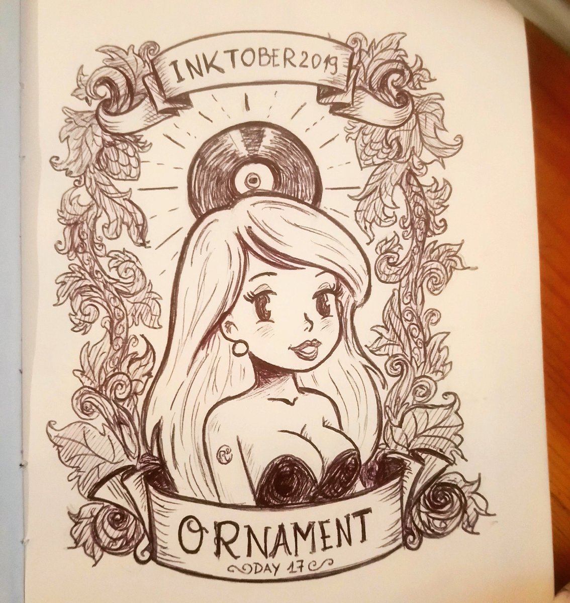 Inktober 2019 /day17: "ORNAMENT" 

#inktober2019 #inktober #day17 #ornament #pinup #fleischer #fleischerstyle #woman #sexywoma #portrait #vynil #vinyl #ornementaltattoo #ornemental #blondehair #femmefatale #tits #boobies #boobs #nichons #bust #sexy #beauty