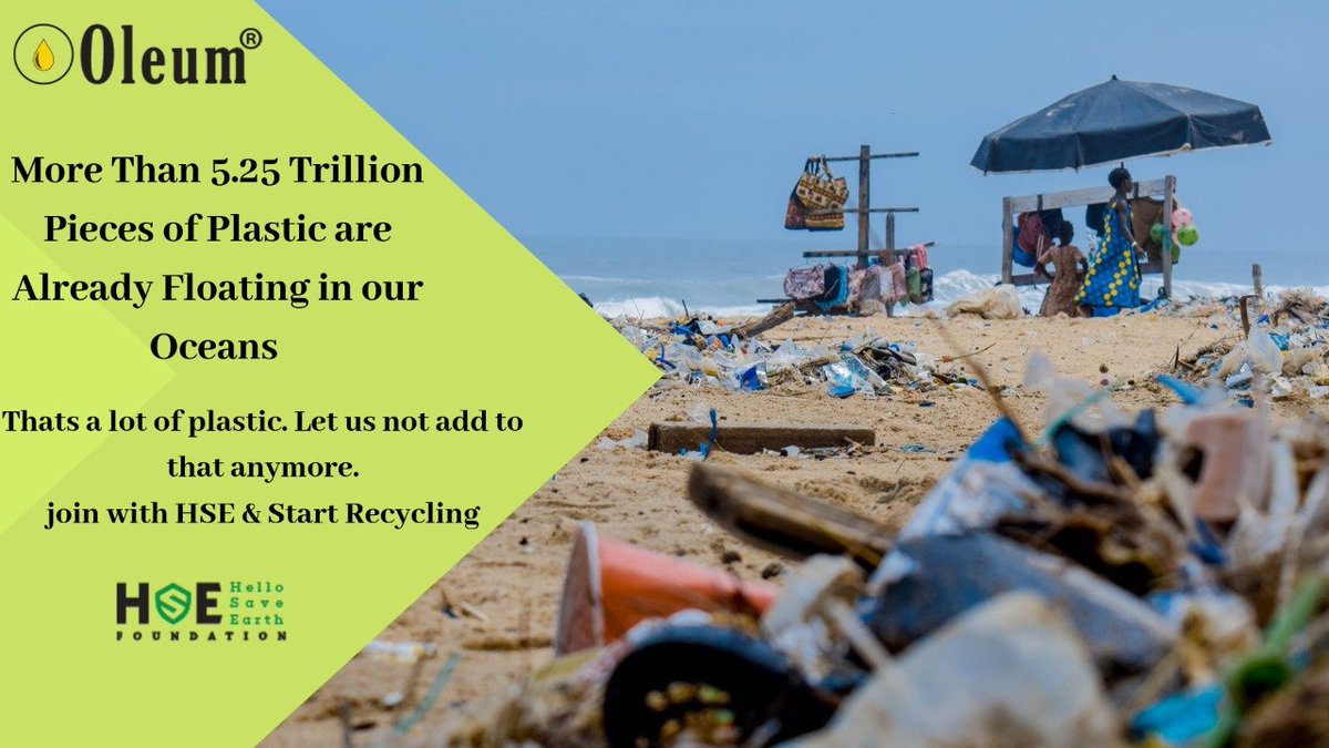 HelloSaveEarth's tweet photo. More than 5.25 trillion pieces of plastic are already floating in our oceans That's a lot of plastic. Let us not add to that anymore.
Join with HSE https://t.co/DPLyTmflTE Start Recycling
#plasticfree #India #recycling #oceanplastic #hse #hellosaveearth #oceans #plasticpieces https://t.co/7SyE8AIl6n