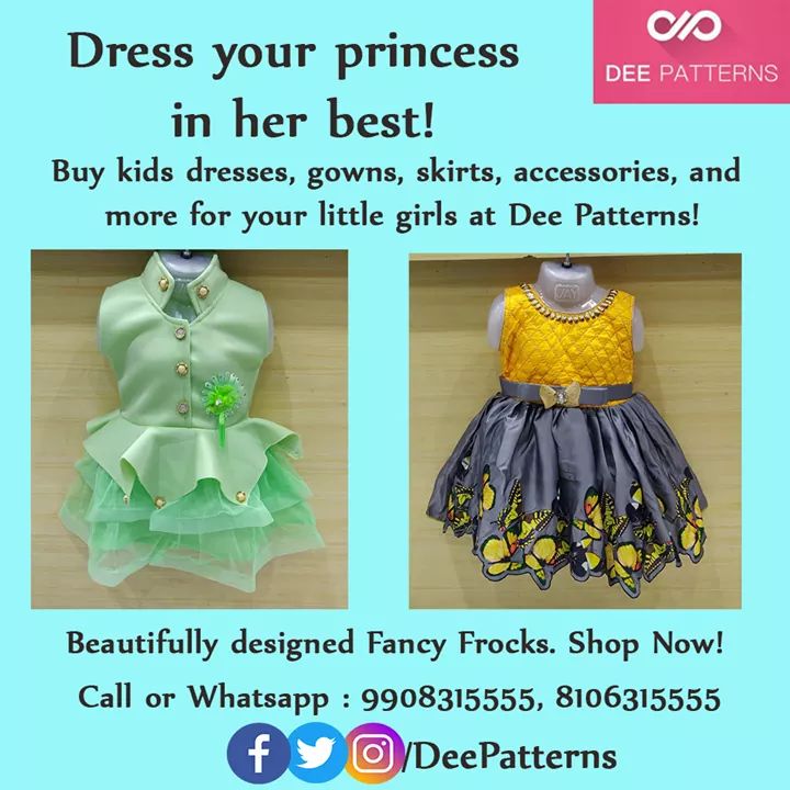 deepatterns's tweet photo. Dress Your Princess in her best!
Buy #kidsdresses, #gowns, #skirts, accessories and more for your little girls at #DeePatterns.
Call or Whatsapp: 9908315555, 8106315555
#KidsFashion #DressesforKids #KidsFrocks

Facebook: https://t.co/qQ5v3jVDK3
Instagram: https://t.co/mgwrpYWcJo https://t.co/ATYQWQjuKo