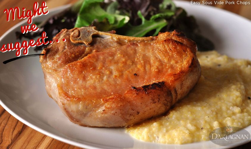 DArtagnanFoods's tweet image. Happy Friday! What's cooking this weekend? Might We Suggest... Easy Sous Vide Pork Chops. Make this succulent super supper: bit.ly/2MrxsyK #SousVide #PorkChops #WeekendMeals