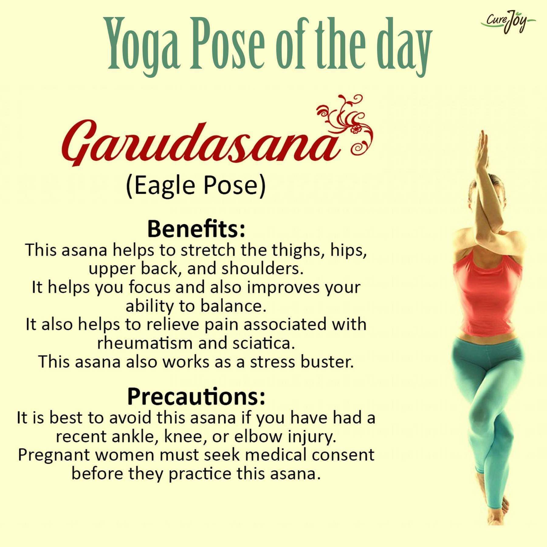 How to do Garudasana Eagle Pose - Benefits of Yoga | Hindi Yoga Tutorial -  YouTube