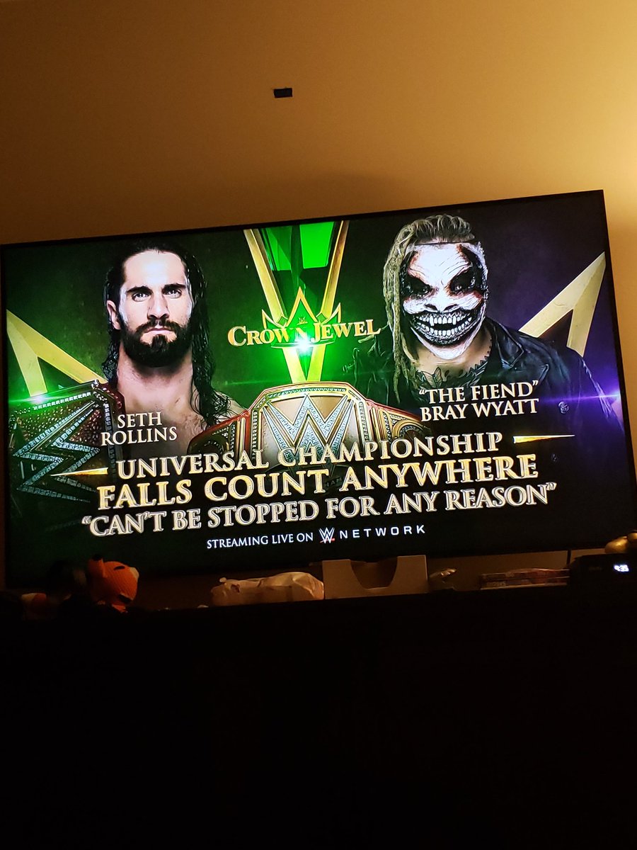 ZacharyTasler's tweet photo. WWE has doubled down HARD and it's REALLY pathetic they had to add that to the title... @WWERollins @WWEBrayWyatt #damagecontrol #badcreative #AEWDynamite #savethefiend #itsgoingtobeacountout https://t.co/EOfp1zbMnu