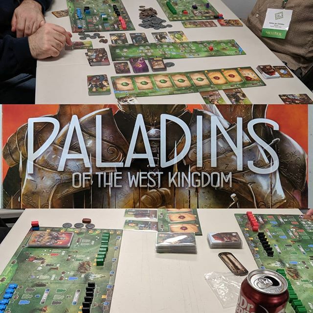 Two games of Paladins of the West Kingdom are being played tonight at DGM. The successful Kickstarter is being enjoyed now. This weekend is the marathon and games will be played all weekend. 
#paladinsofthewestkingdom #gamenight #kickstarter #cultofthene… ift.tt/2qrwTN2
