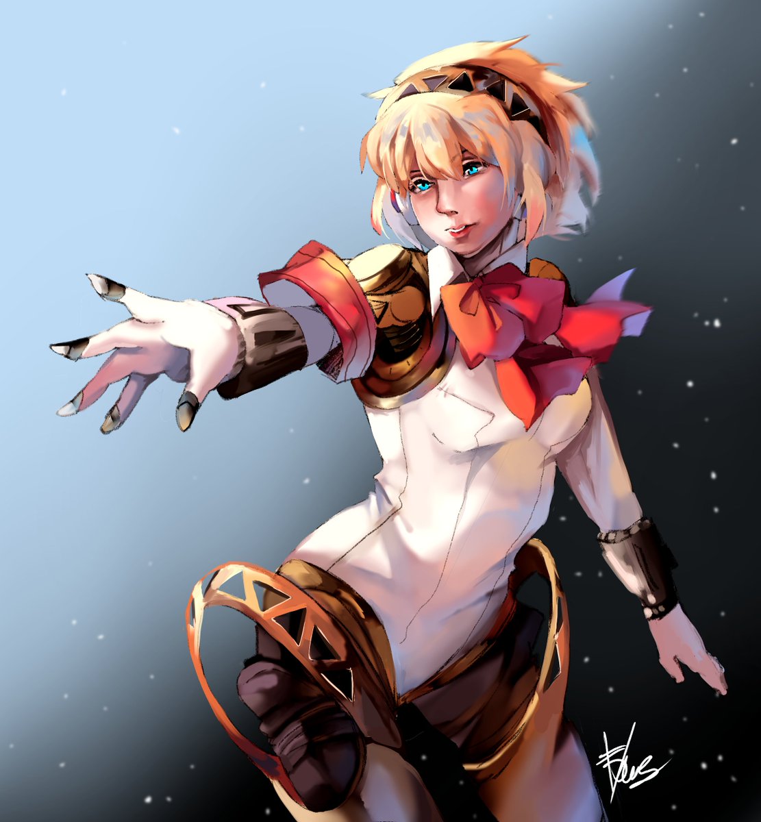 34. 24. #persona3. #fanart. #aegis. #aigis. 