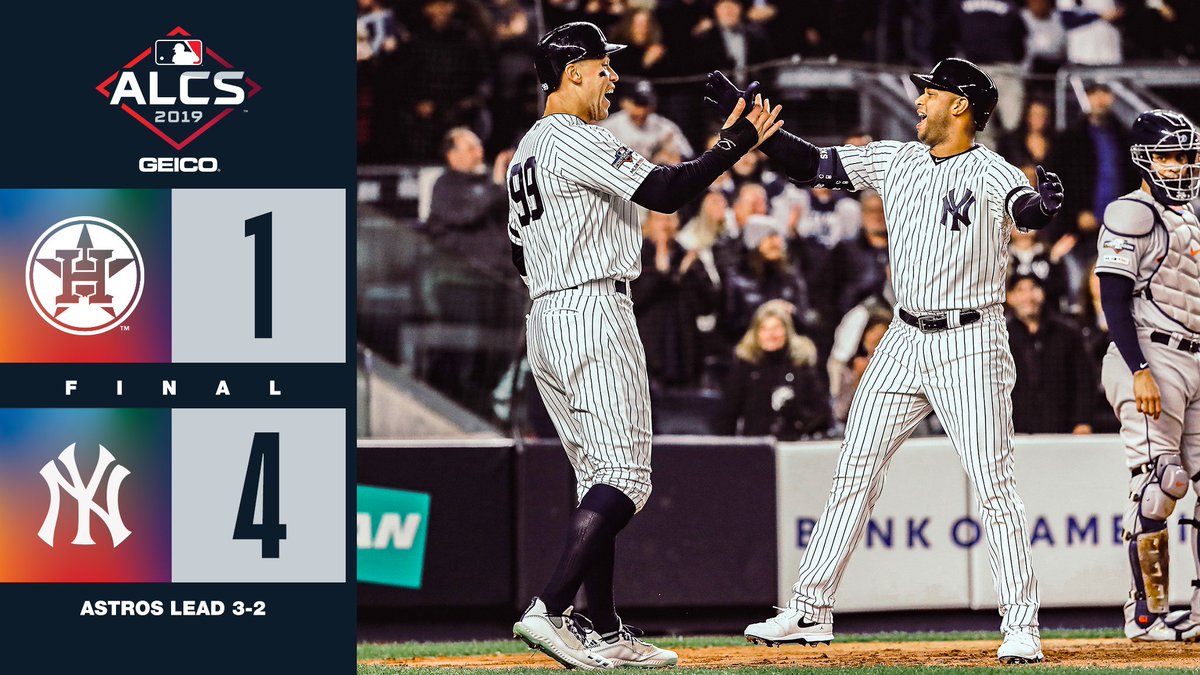 MLB's tweet photo. We have a series. #ALCS https://t.co/ChrpGg6rlq