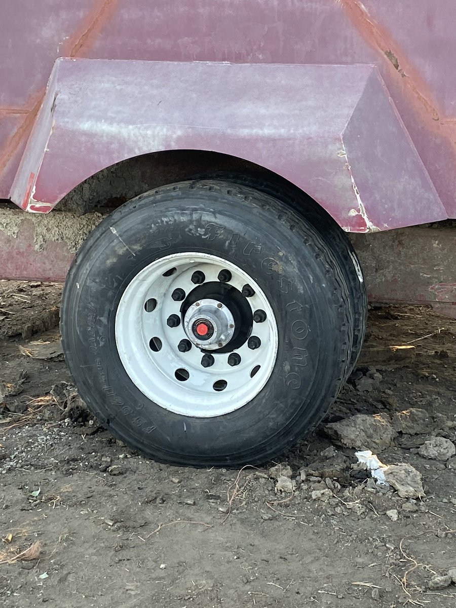 MikeManion550's tweet image. New hub bearings wheels and tires. It appears dragging this feed wagon thru 3 foot deep ruts with 2 tractors all spring took its toll. #arewehavingfunyet