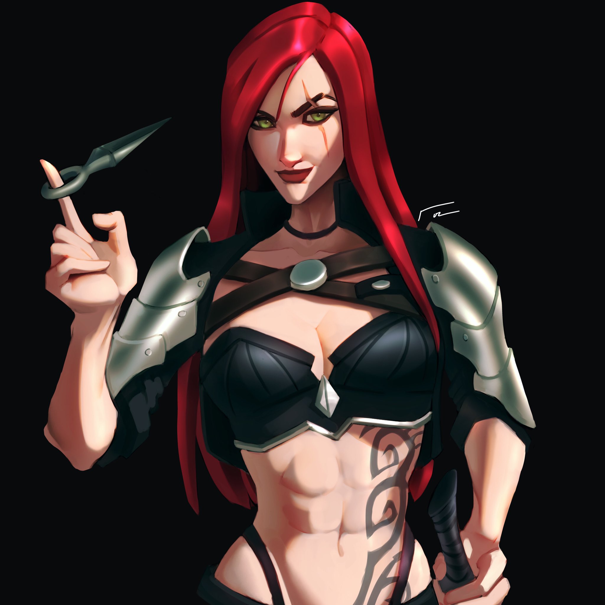 Katarina commission I got (: had so much fun rendering this. 