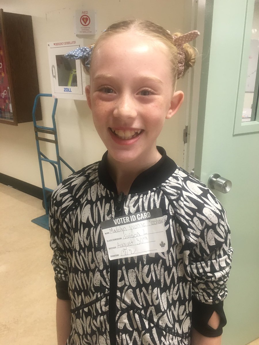 Grade 5’s participated in an election simulation today!