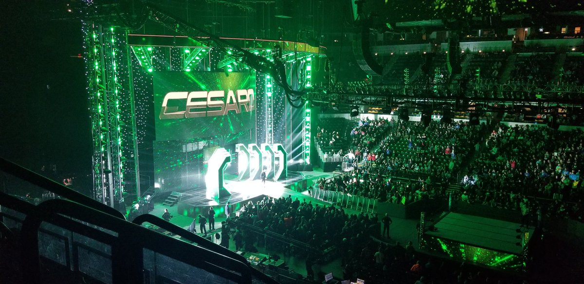 Dark Match main event at #SmackdownOnFox 
<a href="/mikethemiz/">The Miz</a> vs. <a href="/WWECesaro/">Cesaro *not the real Cesaro*</a>