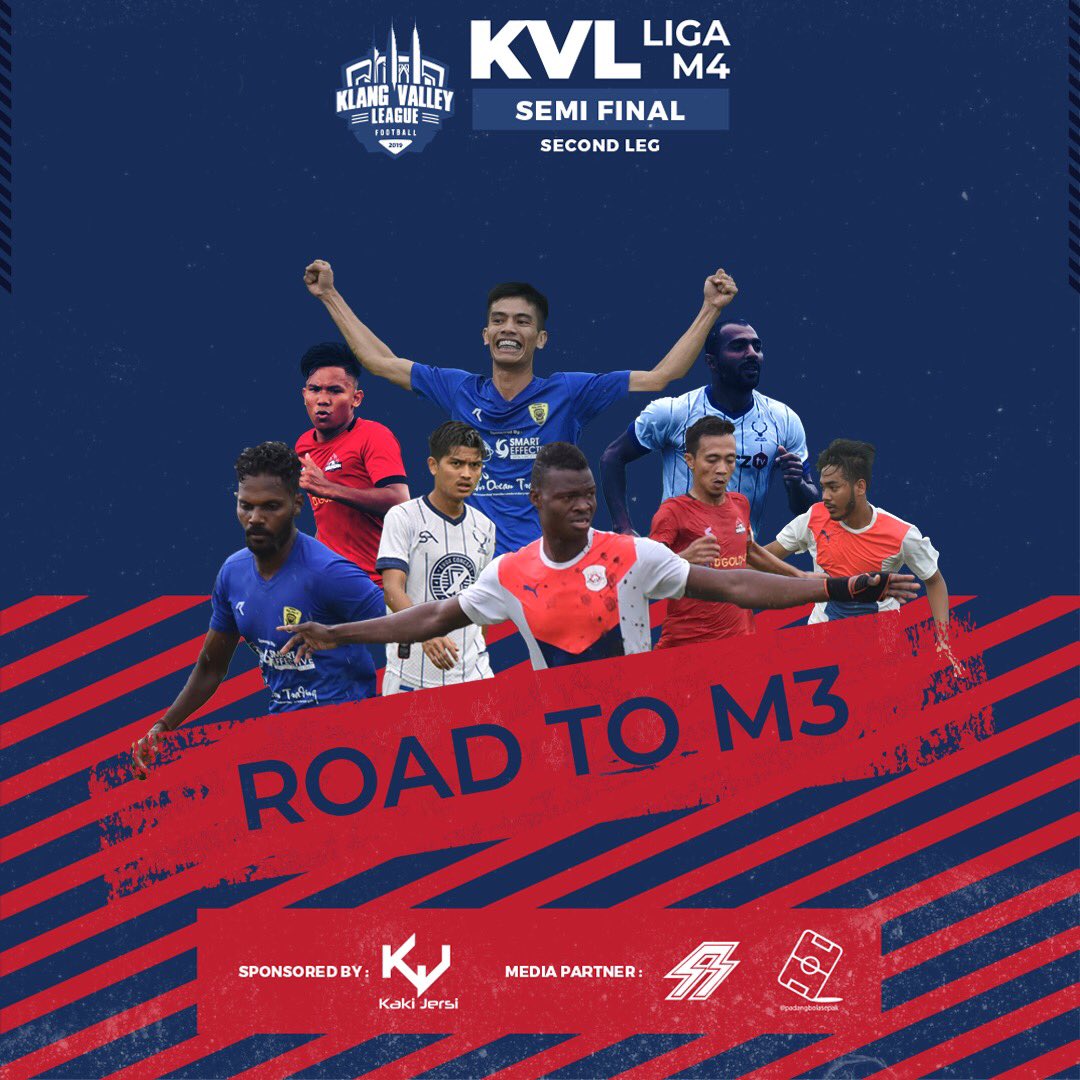 KVLeague's tweet photo. KVL M4 FA CUP

SEMI FINAL 2:

19 OCT 2019 | STD MINI SHAH ALAM

3.30pm : 
PERLIMA UNITED vs RED SPADE UTD

5.00pm : 
AZE FC vs SA ANTLERS

#KVLM4 #LigaM4 #roadtom3 https://t.co/ALDZTqWuMq