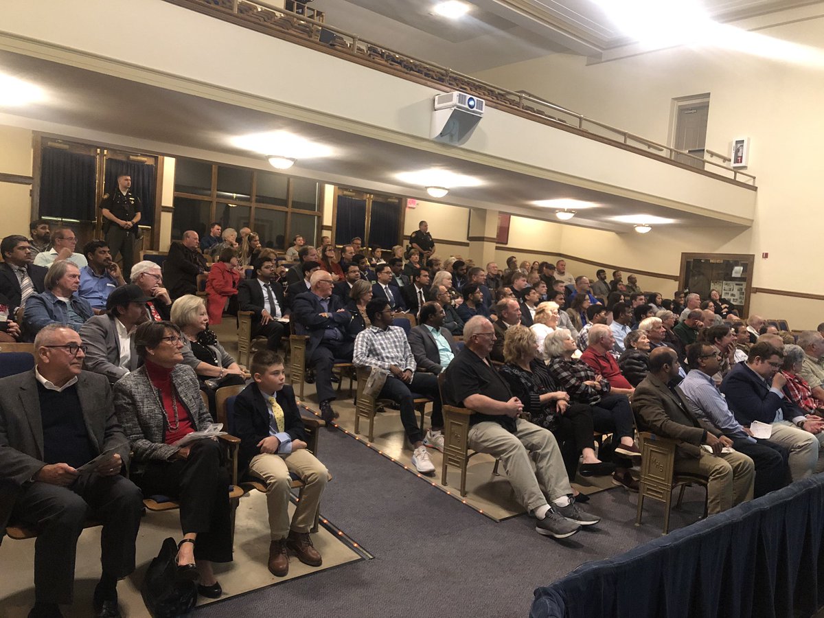 UnionCountyCC's tweet photo. Fantastic evening with a huge crowd in Union County hearing from @Jim_Jordan, Sheriff Patton and Neil Patel. The conversation was lively and the questions were great. Thanks to all who joined the conversation! https://t.co/zk72Of3bMA