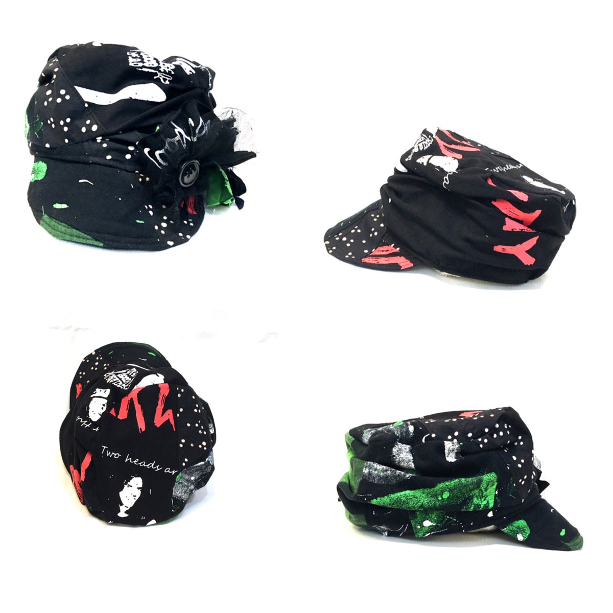 kaya1209's tweet image. new brand ✨
   帽子デザイナー＊tsuBomi＊
〜本日 新作の入荷です

(内径60㎝程)
"装飾は取り外し可"

通販も対応しております♪
#patchworkcap #ライブ #衣装 #リメイク好きな人と繋がりたい #帽子好きの人と繋がりたい #帽子デザイナー