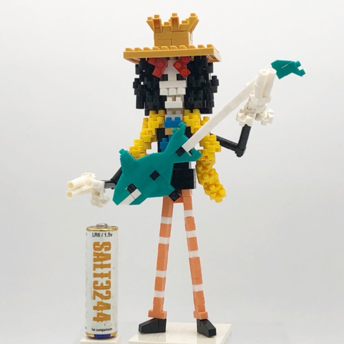 Salt3244 ブルック ワンピースアニメ周年 Onepiece ワンピース 尾田栄一郎 麦わら海賊団 ブルック チョー ナノブロック Salt3244 ブルック ワンピースアニメ周年 Onepiece ワンピース 尾田栄一郎 麦わら海賊団 ブルック チョー ナノブロック
