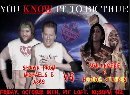 indiewrestling's tweet image. Shawn From Michael's is back again and he's got back up at #XSWLive on IWTV.LIVE