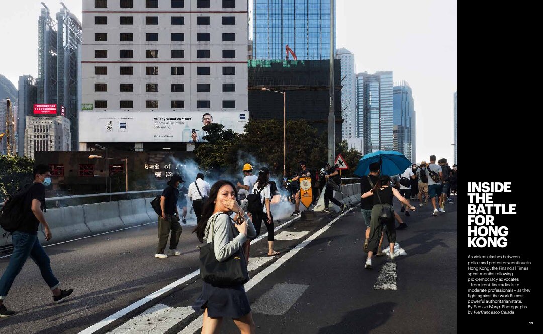 My deep dive into the battle for Hong Kong is out in print today in the <a href="/ftweekend/">FT Weekend</a> with stunning photographs by <a href="/fotografante/">pierfrancesco celada</a>! If you’re in the UK, it’s in <a href="/FTMag/">FT Weekend Magazine</a> and if you’re elsewhere in the world (including HK), check it out in the @FTLifeArts section on.ft.com/32tYw67