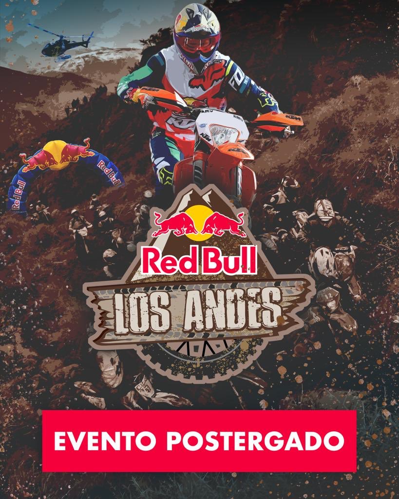 AVISO - Atendido el Estado de Emergencia decretado por el Gobierno, informamos la postergación de Red Bull Los Andes.
Más información pronto.