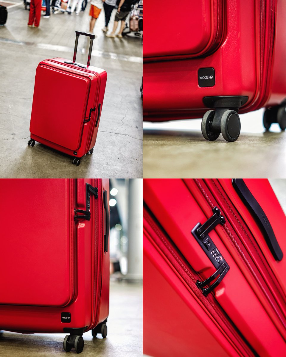 FirexJourney's tweet image. 🧳 100 ทั้ง 100 ใช้กระเป๋าเดินทางแบรนด์ moof49 นี่เลยครับ 🤩🤩🤩 มีรุ่นให้เลือกเพียบในรูปประพันสันฐานและขนาดที่หลากหลาย~ อย่างใบนี้รุ่น RIM สีแดงแยงตา ลงสายพานมาเห็นเลยไม่ต้องสืบ ❤ ... แปะไอจีร้านไว้ให้ช้อปครับ ➡️ instagram.com/moof49.official