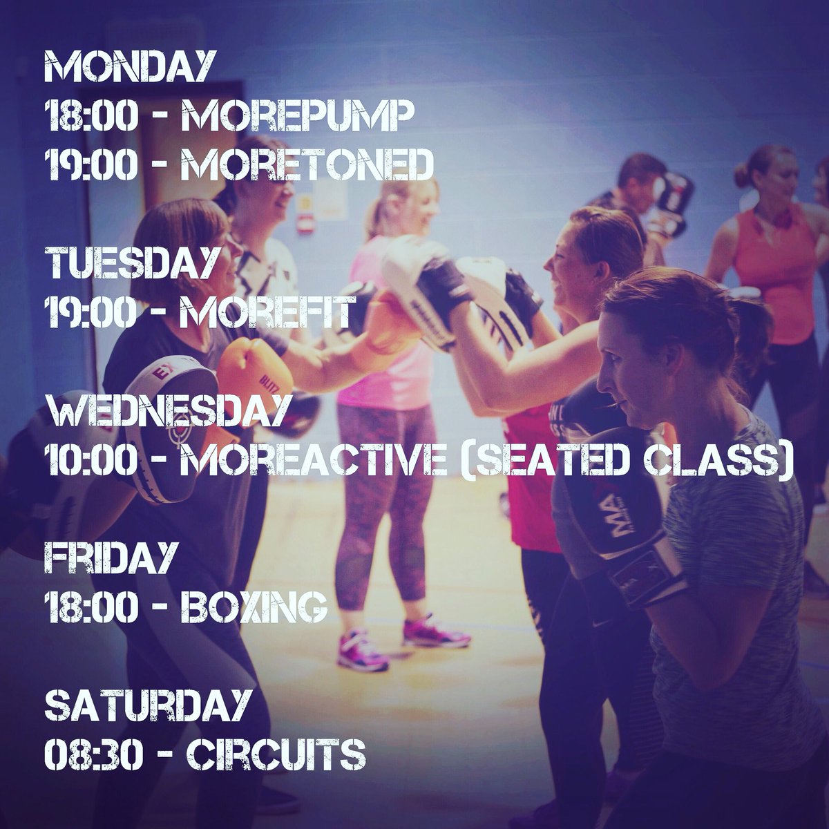 FitnessMoretone's tweet photo. Have you got your fitness classes planed for next week? 

#moretonefitness #york #fitness #fitnessclasses #healthylifestyle #workout #traininghard #letsgetfit https://t.co/56wuO4VEjP