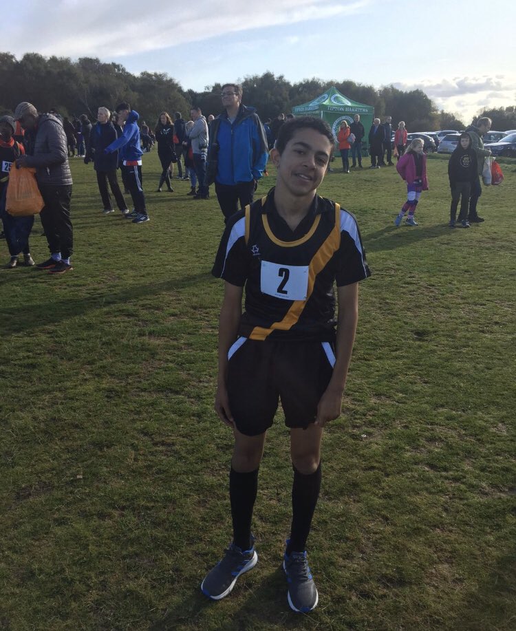 Good luck to this young runner representing Wolverhampton, ready for a cold and windy West Midlands schools race! #goodluck #crosscountry #letsgo