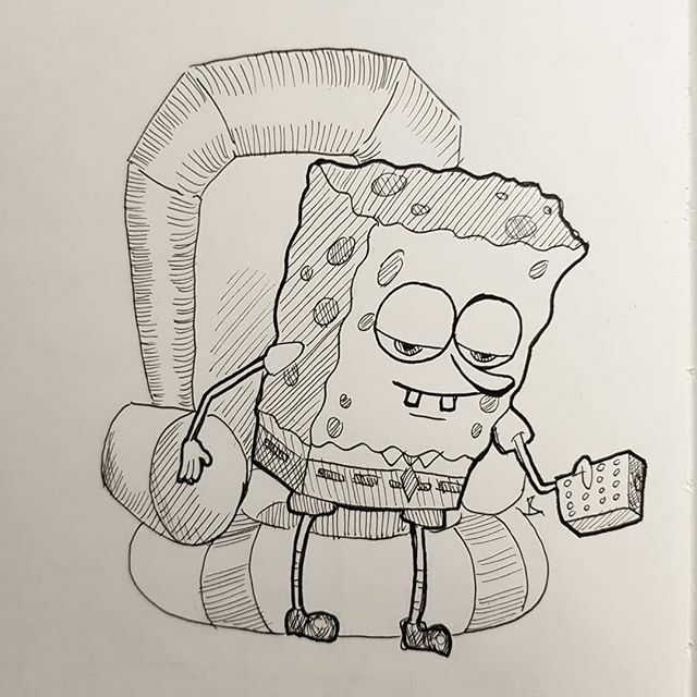 Avoir Images Accardo Illustration On Twitter Ight Imma Head Out Spongebob le plus cool salutations