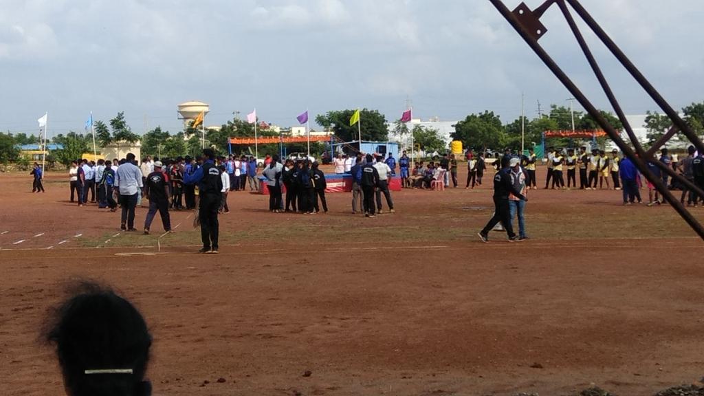 Today Intercollegiate Athlete Meet is going on full swing