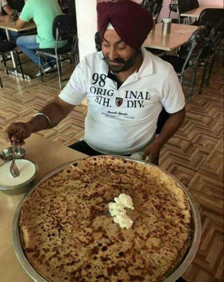 WhereIsMy_Food's tweet photo. Son - Mom, i’ll eat only one parantha today. 

Punjabi mom - https://t.co/8QQhkognnc