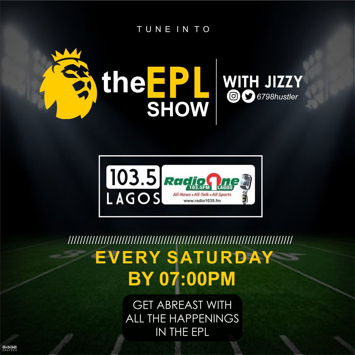 theeplshow's tweet photo. The premier league is back with all the unpredictable drama, last minute screamers & VAR 🤔 #Tunein by 7pm on @1035fmradio1 for the #Preview & #Review of #GW9 plus it's #SuperSunday & #MUNLIV will be on our #VIPmenu
Join @ItsMisola @chinaydo @Nedujizzy1 & #Frankcousin Don't dull https://t.co/ro70wWggXL