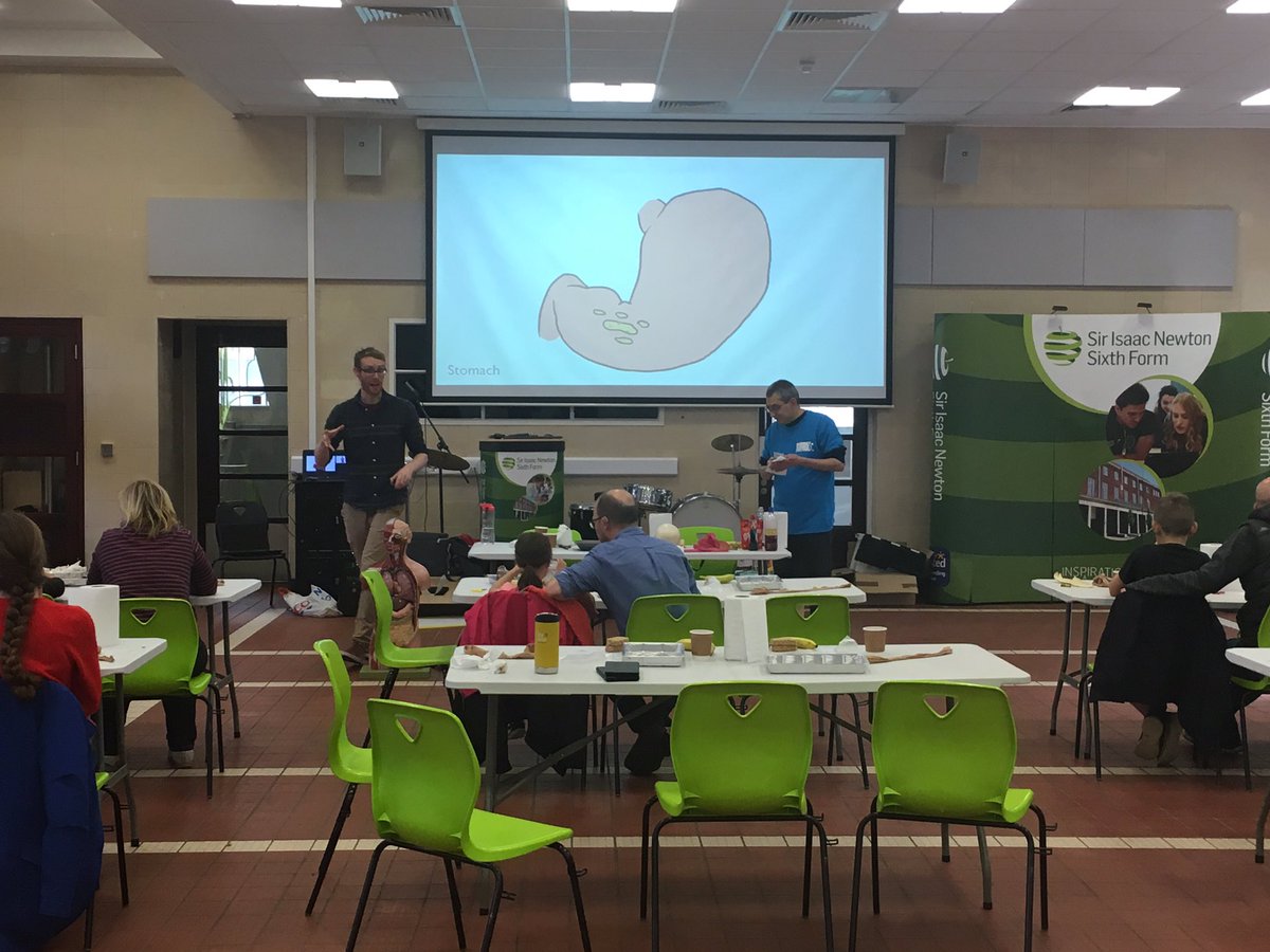 MPadmoreUEA's tweet photo. The joy of making 💩 in the morning with #UEA’s Charlie James. It must be @NorwichSciFest with @UEAEvents https://t.co/n1tz46p7mX