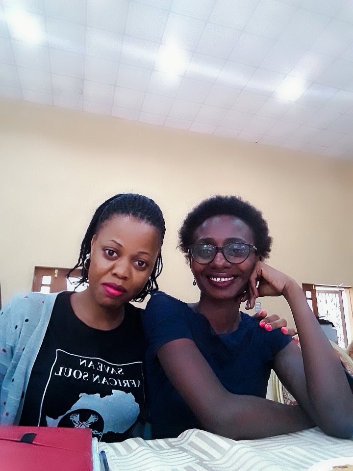 NotYourBodee's tweet photo. Mariam lost a friend to death in the #middleeast &amp; now fights against the practice &amp; has repatriated at least 93 #slaveworkers back to #Uganda. You can create change! She had no support but her rage, pain and determination. #trafficking #slavelabour 
P.S She's the one on the left https://t.co/MggIutlN3l
