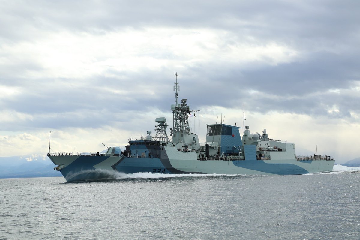 As we commemorate 75th anni year of Allies’ victory in #BattleOfTheAtlantic - to which <a href="/Canada/">Canada</a> (<a href="/RoyalCanNavy/">Royal Canadian Navy</a>&amp; <a href="/RCAF_ARC/">Royal Canadian Air Force</a> &amp; 🇨🇦 Metchant Navy) hugely contributed - I’m “dazzled” &amp; inspired by the RCN’s impressive fighting legacy shown today in @HMCS_NCSMRegina ! RT if you are too!