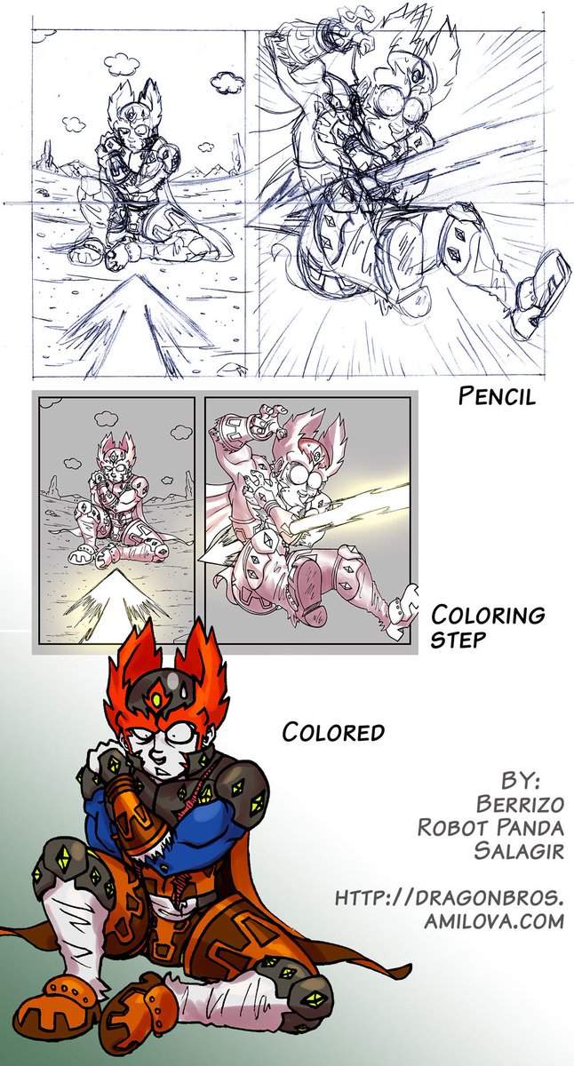 Salagir's tweet photo. ๐ฌ๐ง Steps to create a #DragonBros page.
๐ซ๐ท รtapes de crรฉation d'une page de #DragonBros.
Original page: https://t.co/P7ThocpkWw
Planche originale : https://t.co/ew1pWyjQR1
#creationsteps #Ganon #lightarrow https://t.co/zprfuF2ZUd