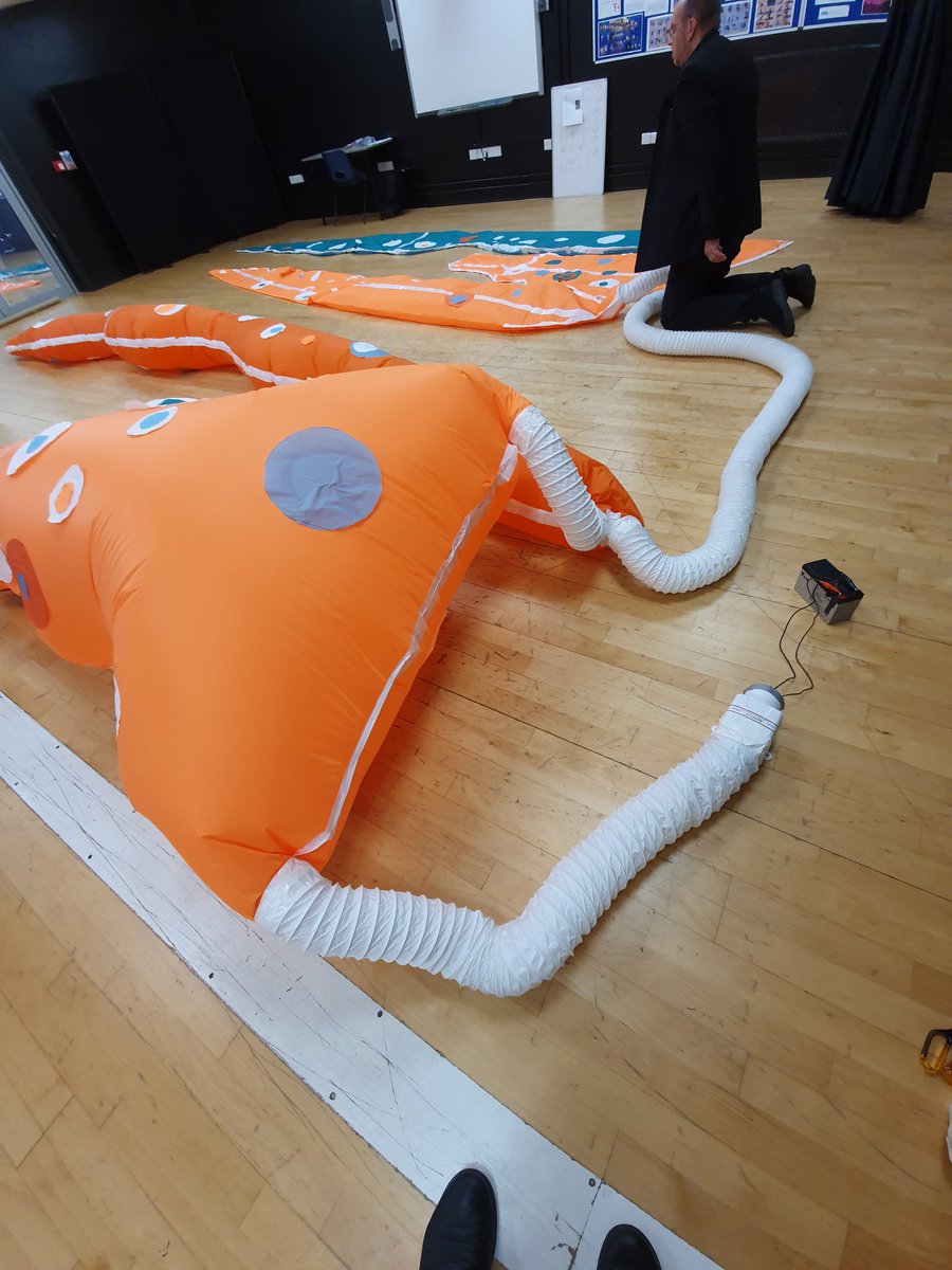 VickyHolbrough's tweet photo. Great to see this all come together in just 6 2hr sessions! #playfulplaces #apollopavilion #inflatable #inspiredbythesea #tentacle #denecommunityschool @rougeit @scooperstudio @rochellelaine https://t.co/wF23XZ4D2S