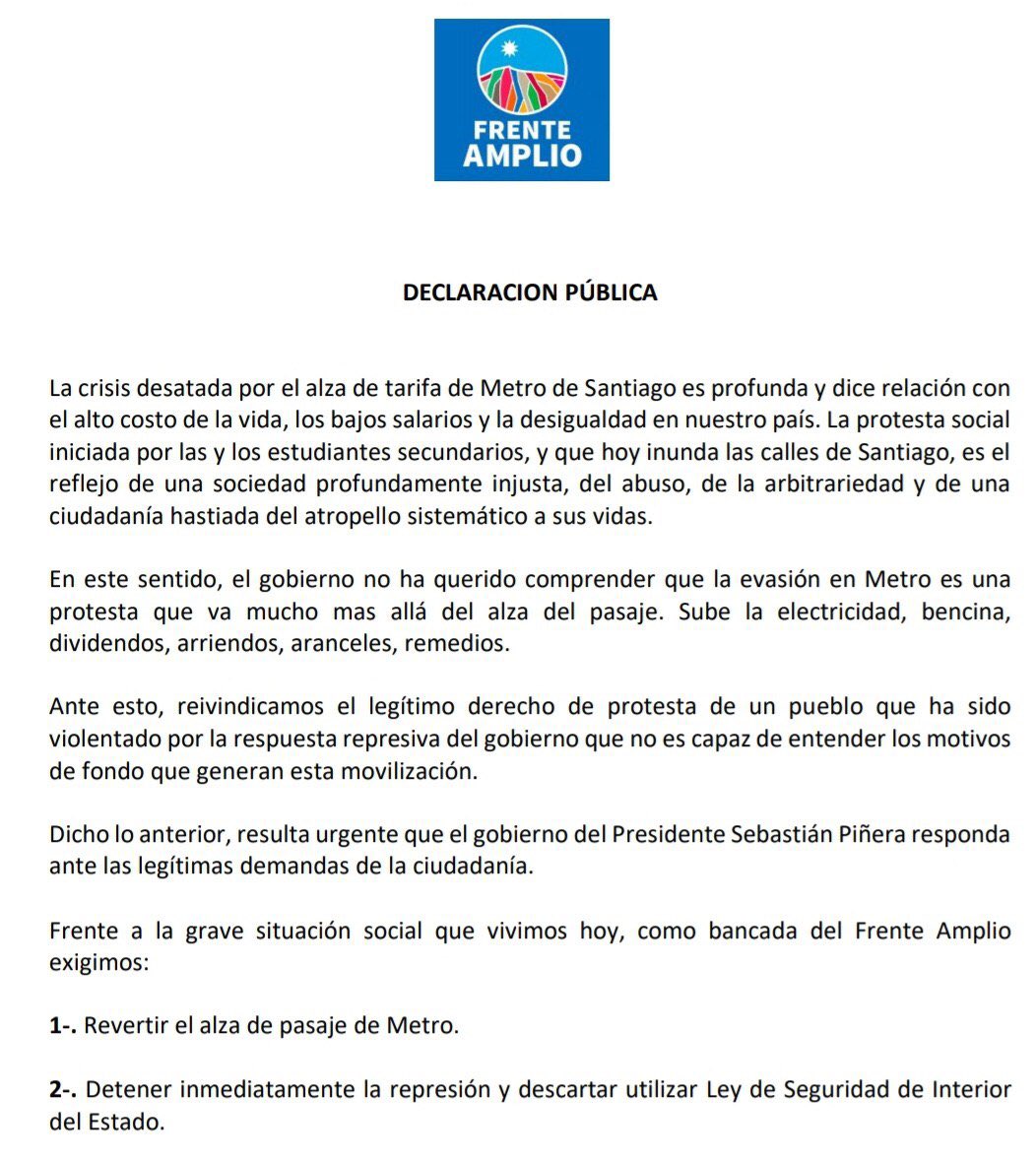 Frente Amplio Chile tweet media