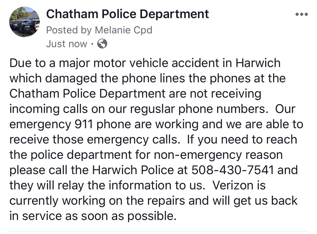 Chatham Police Dept. tweet media