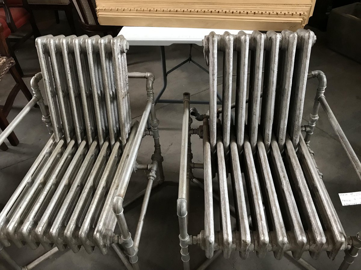 benjancewicz's tweet photo. Radiator chairs. https://t.co/S09k6yI7f3