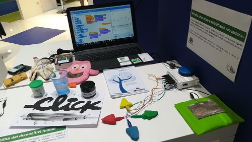 FondazioneAsphi's tweet photo. Secondo giornata di #Click4All a #MFR19 Village #Sanofi #Genzyme, #Roma Un progetto innovativo per accedere a computer, smartphone e tablet in modo creativo e personalizzato. https://t.co/y7hfKSA2yq
